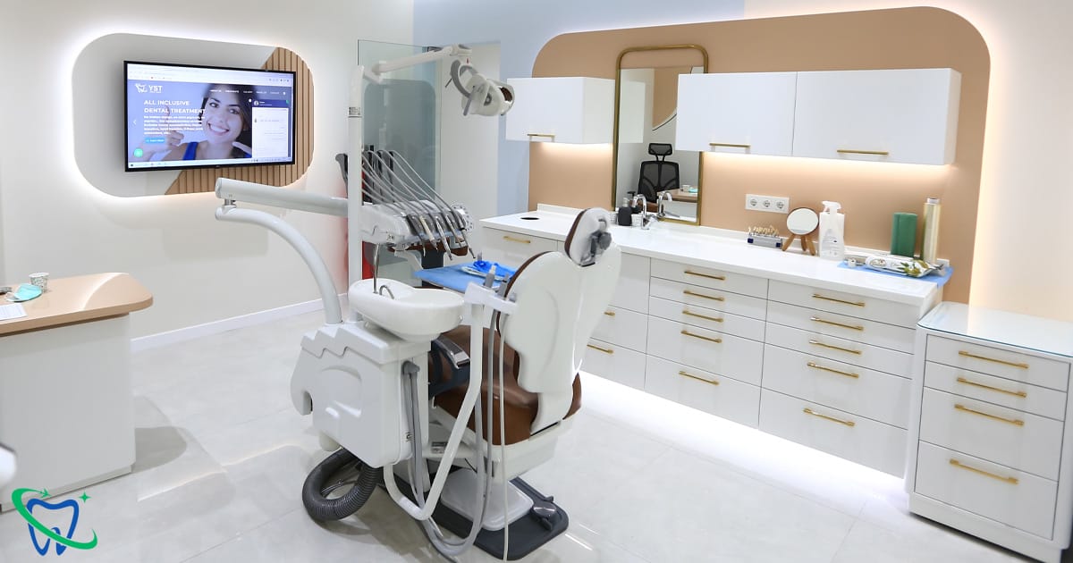 A modern dental clinic with advanced equipment and smiling staff